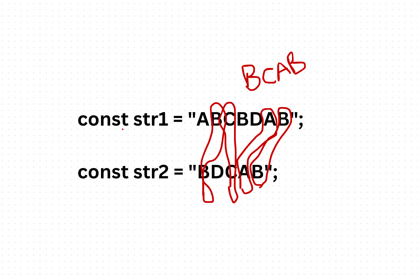 Longest Common Subsequence Algorithm