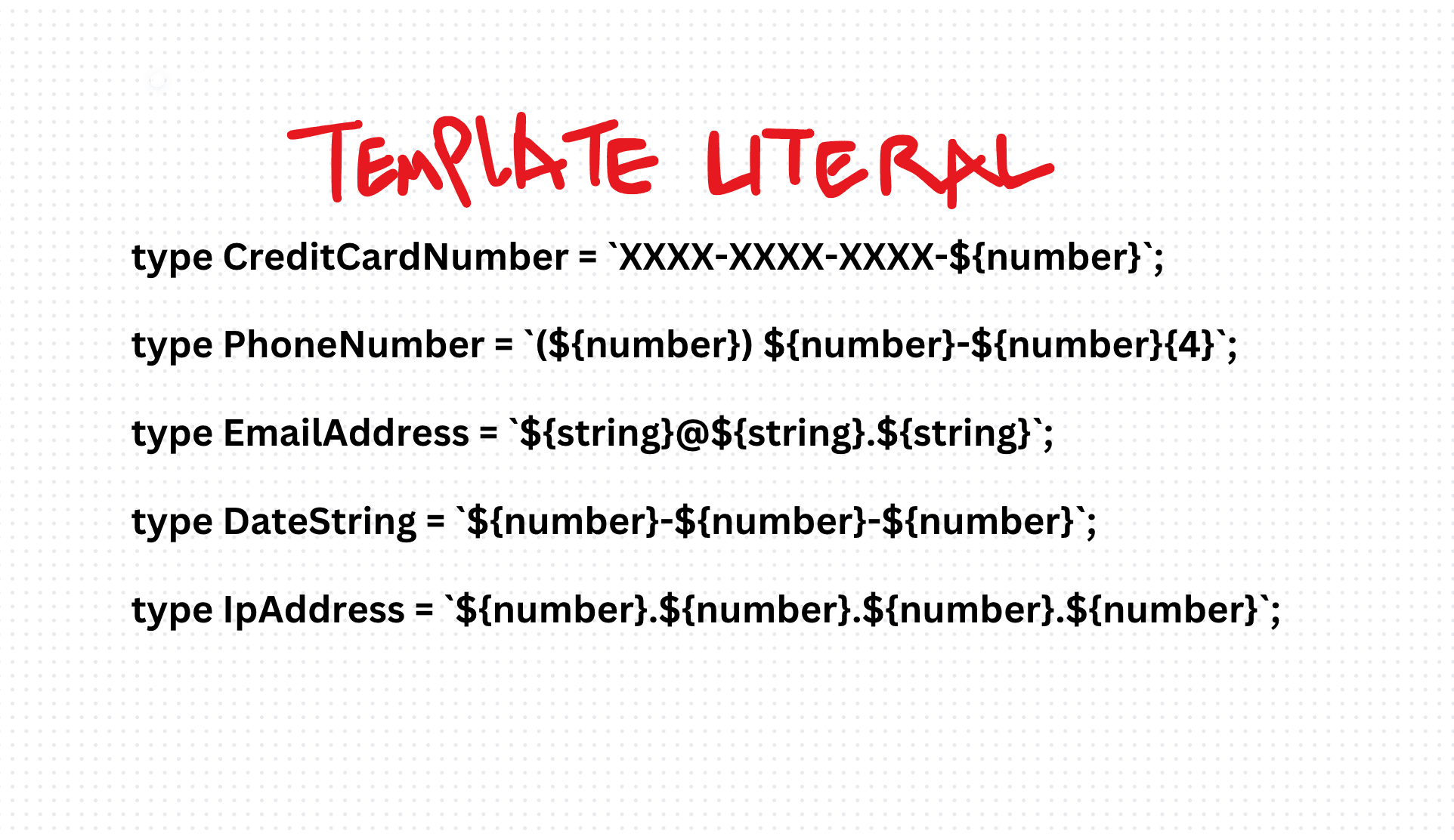 Template Literal Types in TypeScript