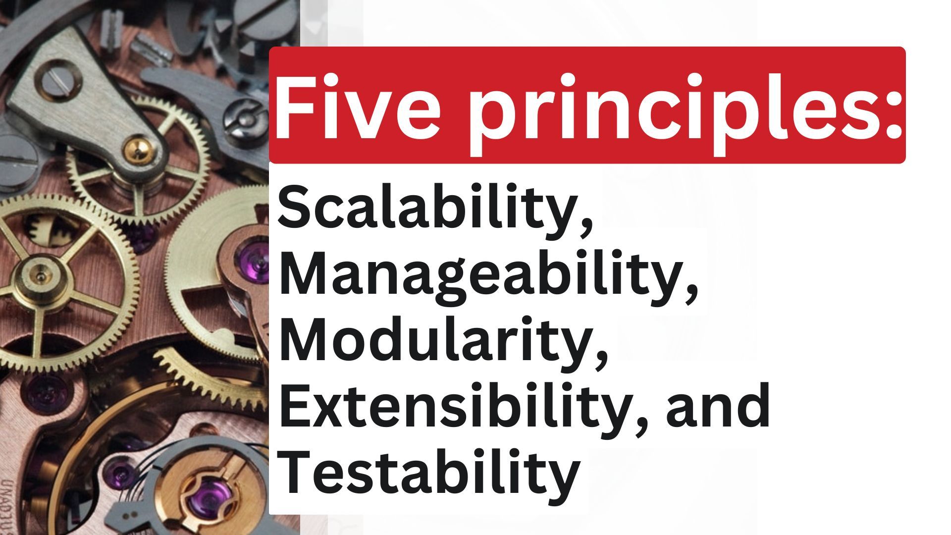 The Five Architecture Principles That Actually Matter