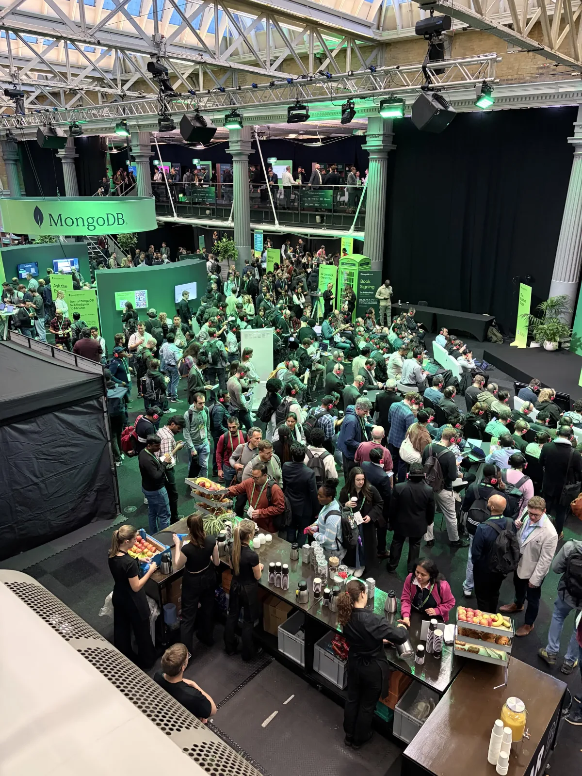 The MongoDB.local London 2025 event floor