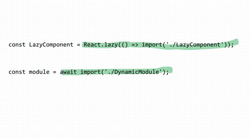Contrast between React Lazy Load and React Code Splitting