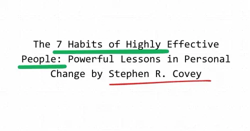 The 7 Habits of Highly Effective People: Powerful Lessons in Personal Change by Stephen R. Covey