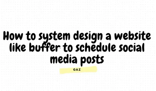 How to Solution Design a Website Like Buffer