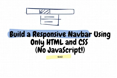 Build a Responsive Navbar Using Only HTML and CSS (No JavaScript!)